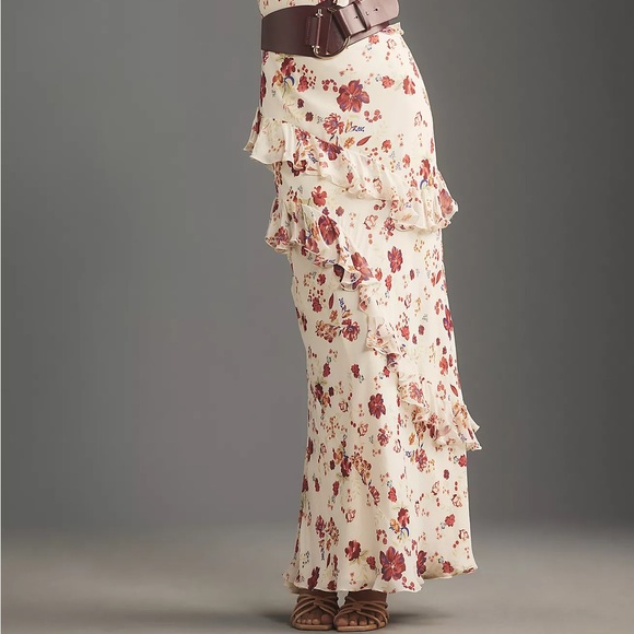 Anthropologie Let Me Be Sleeveless Ruffle Maxi Dress - Picture 10 of 16